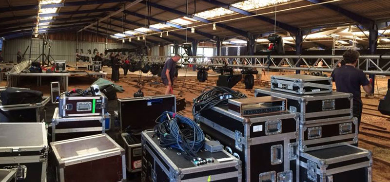 Démontage scène